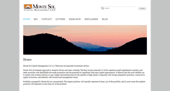 Desktop Screenshot of montesolcapital.com