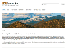 Tablet Screenshot of montesolcapital.com